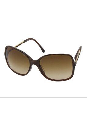Chanel Leather Chain Frame Sunglasses Eyewear
